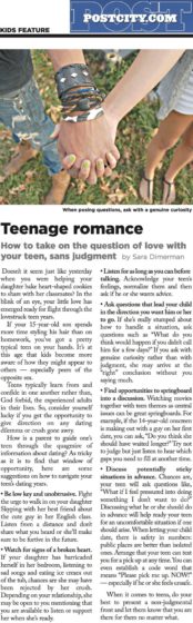 Teenage romance article