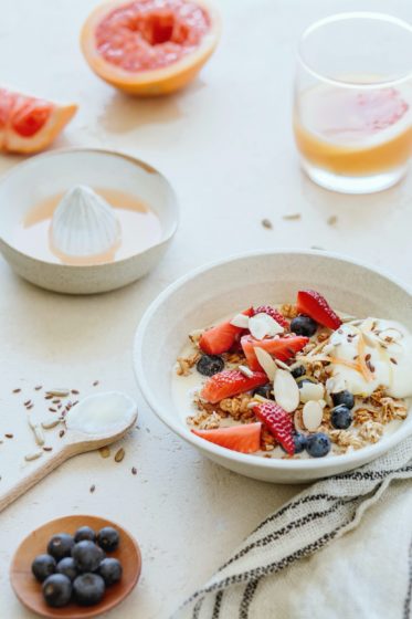 Granola with fruit
