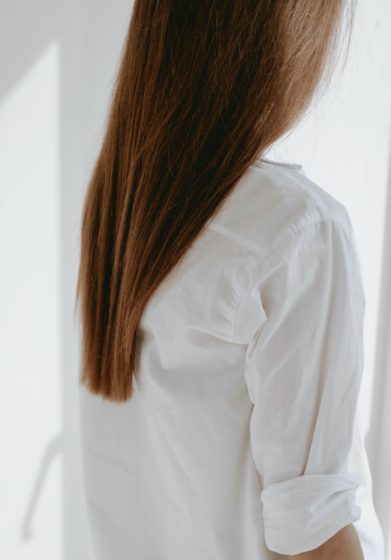 Woman with long hair