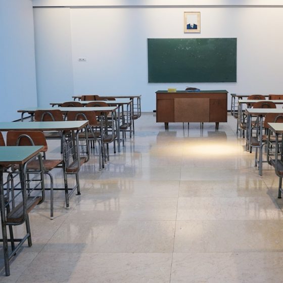 Empty classroom